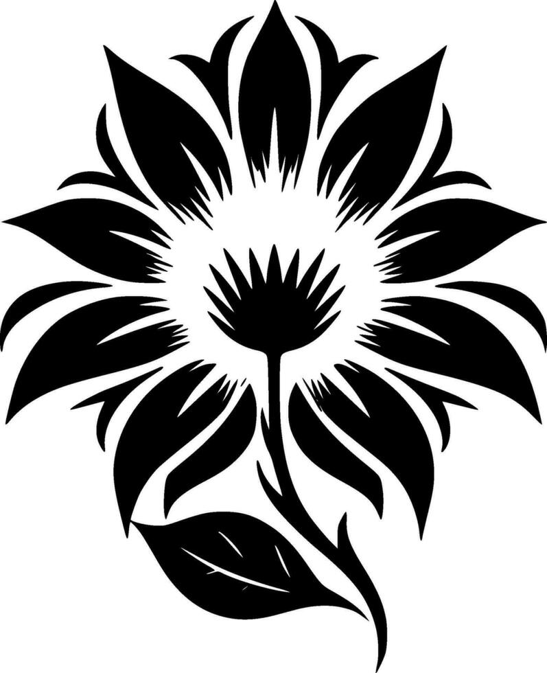 flor - minimalista e plano logotipo - vetor ilustração