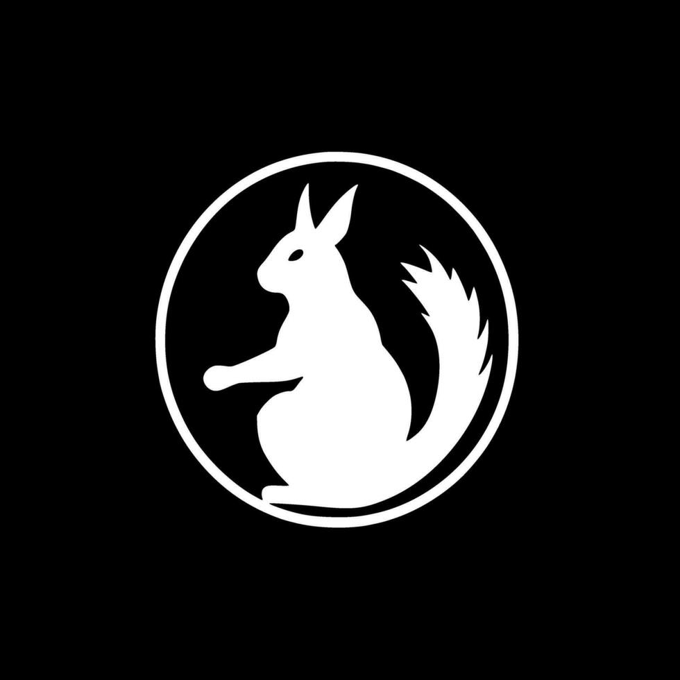 esquilo - minimalista e plano logotipo - vetor ilustração