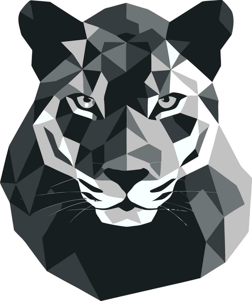 elegância dentro movimento Preto leopardo ícone dentro vetor gato selvagem arte Preto vetor leopardo logotipo