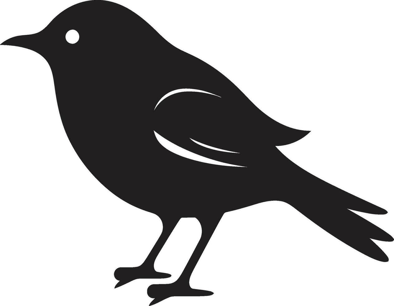 coruja monograma emblema papagaio-do-mar precisão crista vetor