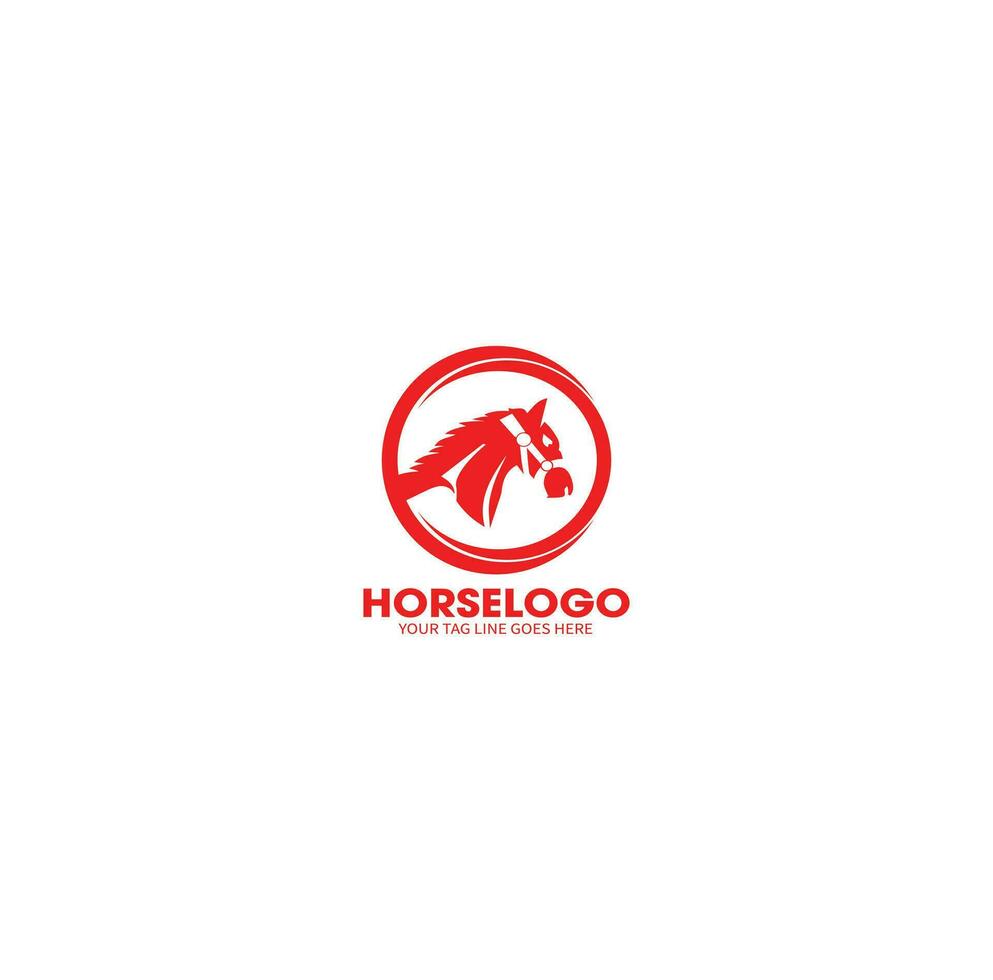 beleza cavalo rancho estábulo garanhão logotipo Projeto vetor