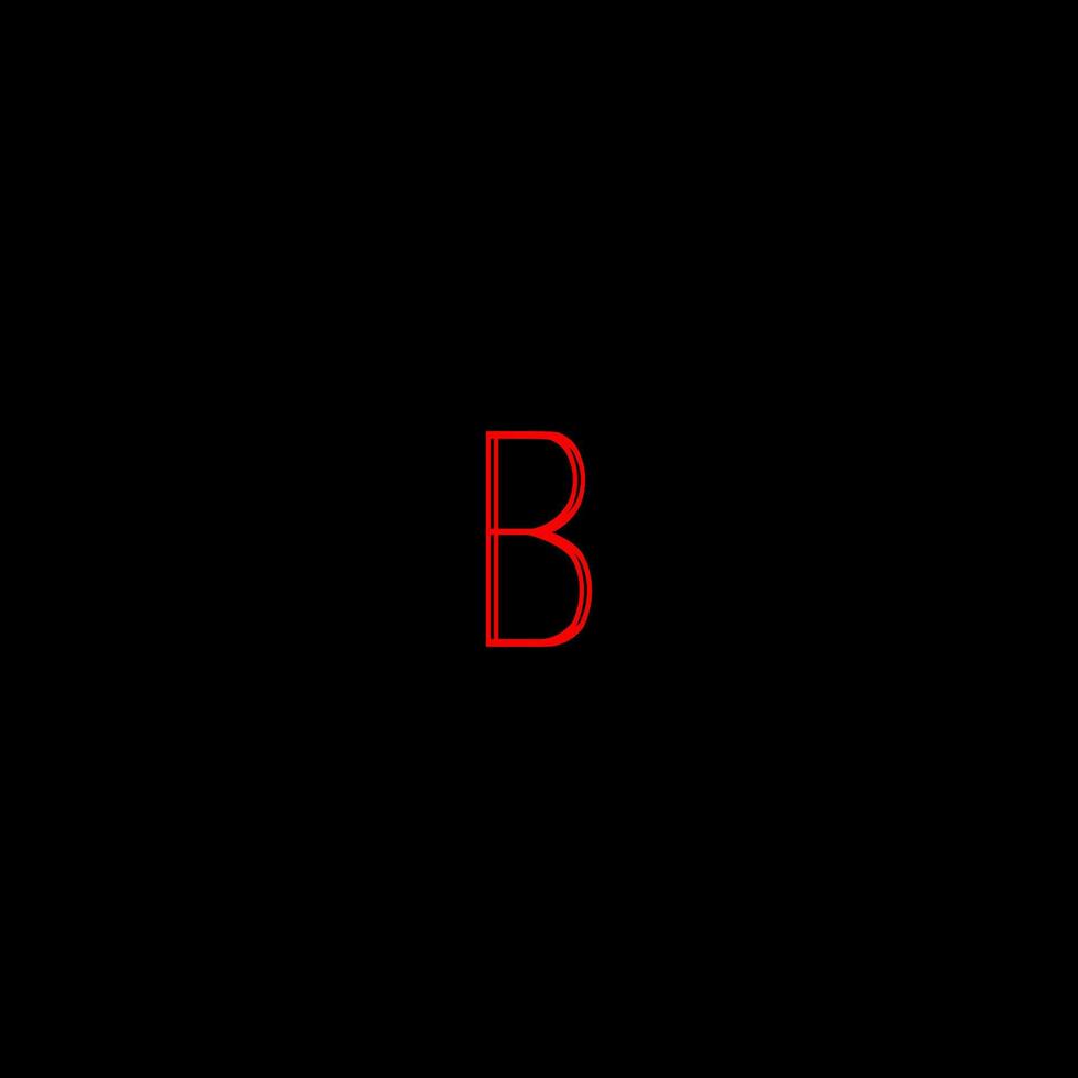b criativo moderno cartas logotipo Projeto modelo vetor