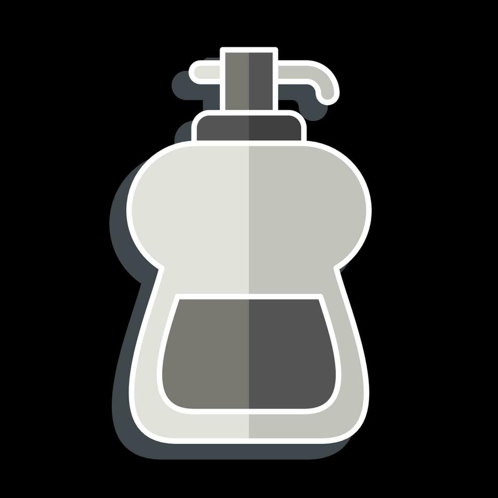 ícone líquido sabão. relacionado para limpeza símbolo. lustroso estilo. simples Projeto editável. simples ilustração vetor