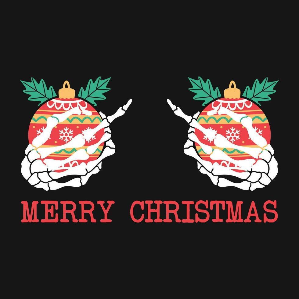 design de camiseta de vetor de natal