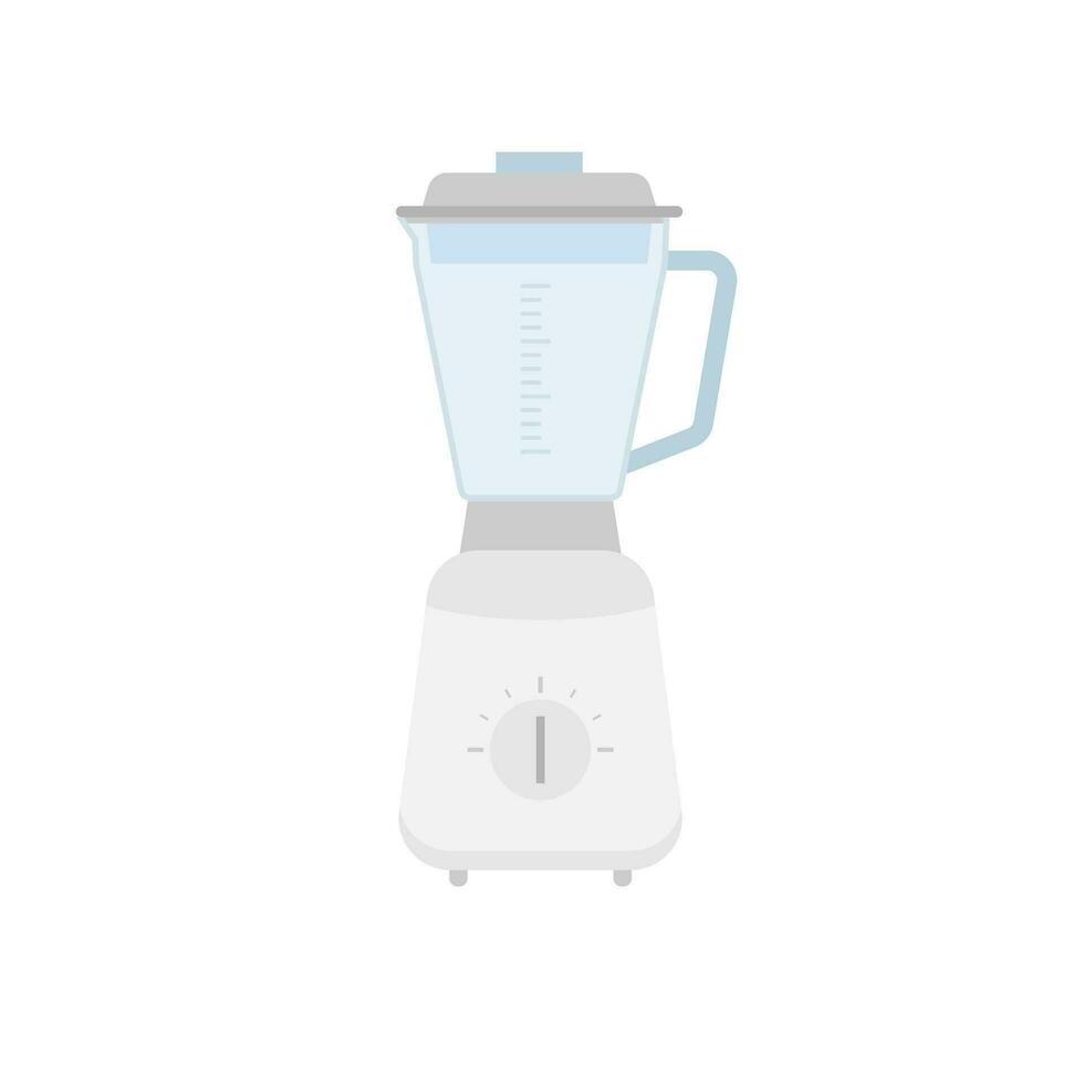 cozinha liquidificador para esmerilhamento Comida com vidro tigela. liquidificador ou misturador cozinha ferramenta para culinária. equipamento para batido fazendo. elétrico máquina. isolado plano vetor ilustração