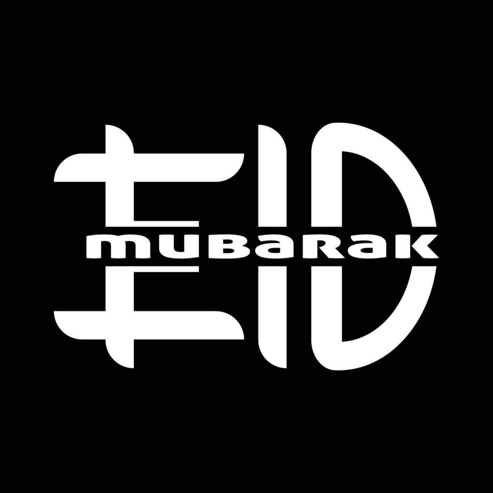 eid Mubarak tipografia vetor Projeto