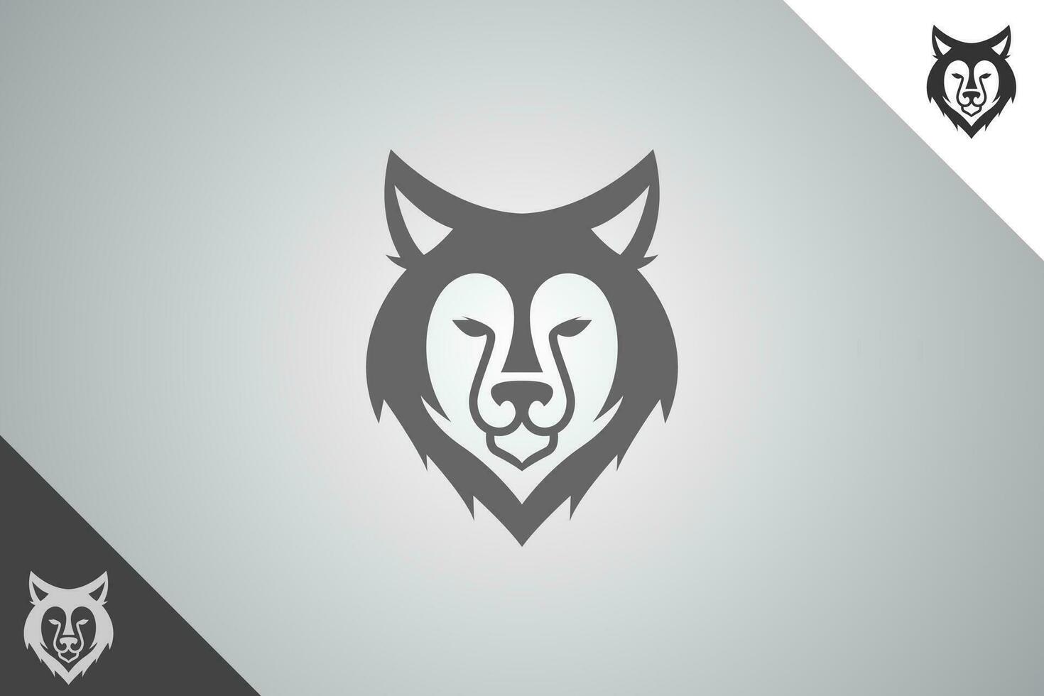 Lobo moderno logótipo e símbolo. perfeito logotipo para o negócio relacionado para animal, animal e veterinário. isolado em fundo. vetor eps 10.