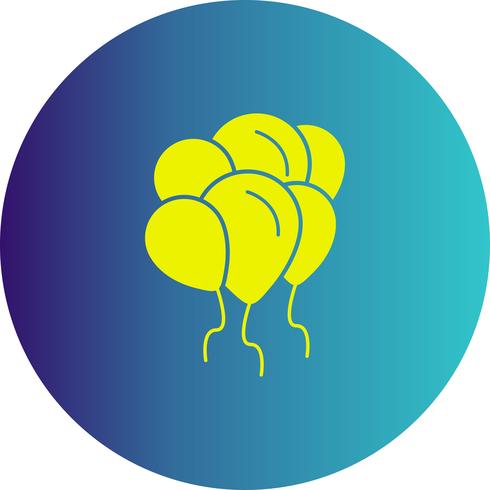ícone de balões de vetor