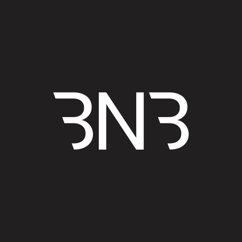 Bbn, cartas logotipo monograma Projeto vetor modelo