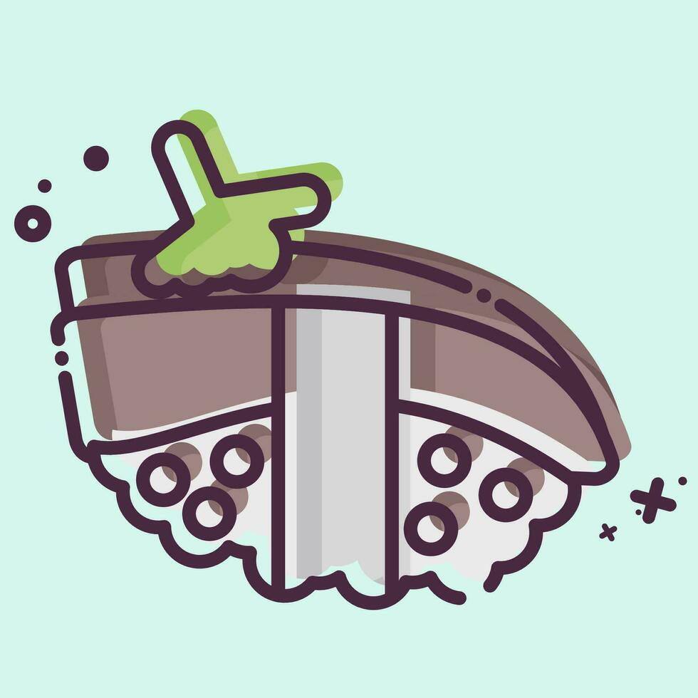 ícone anako. relacionado para Sushi símbolo. mbe estilo. simples Projeto editável. simples ilustração vetor