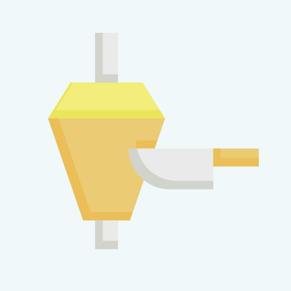 ícone doador Kebab. relacionado para Peru símbolo. plano estilo. simples Projeto editável. simples ilustração vetor