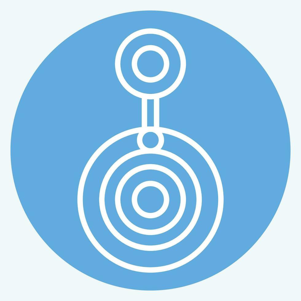 ícone nazar boncuk. relacionado para Peru símbolo. azul olhos estilo. simples Projeto editável. simples ilustração vetor