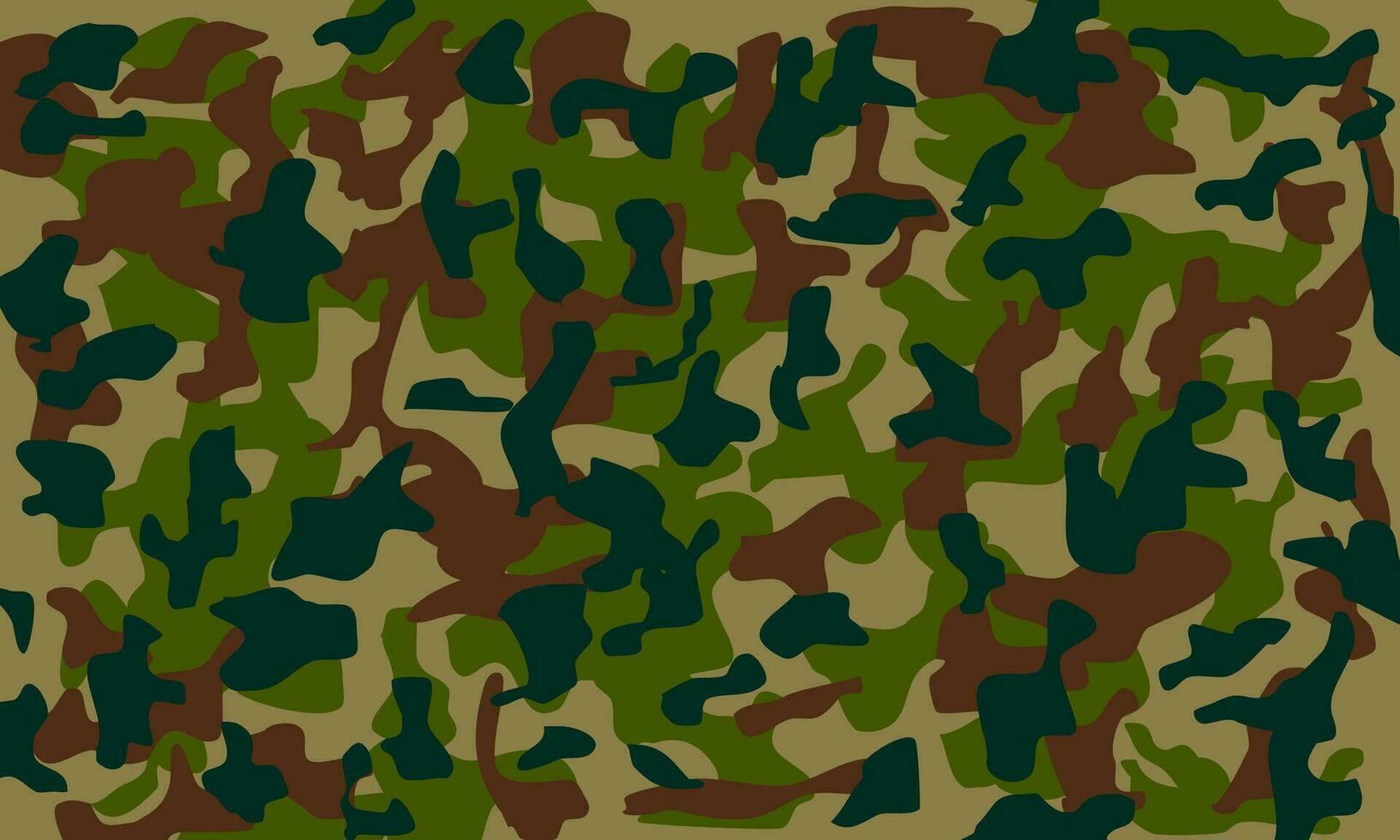 militares camuflar padronizar. desatado verde e Castanho cor camuflar padronizar vetor. floresta camuflar. vetor