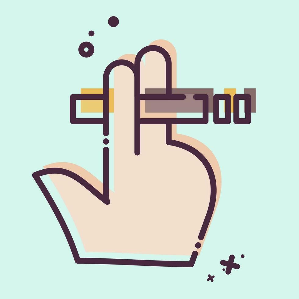 ícone fumaça. relacionado para mundo Câncer símbolo. mbe estilo. simples Projeto editável. simples ilustração vetor