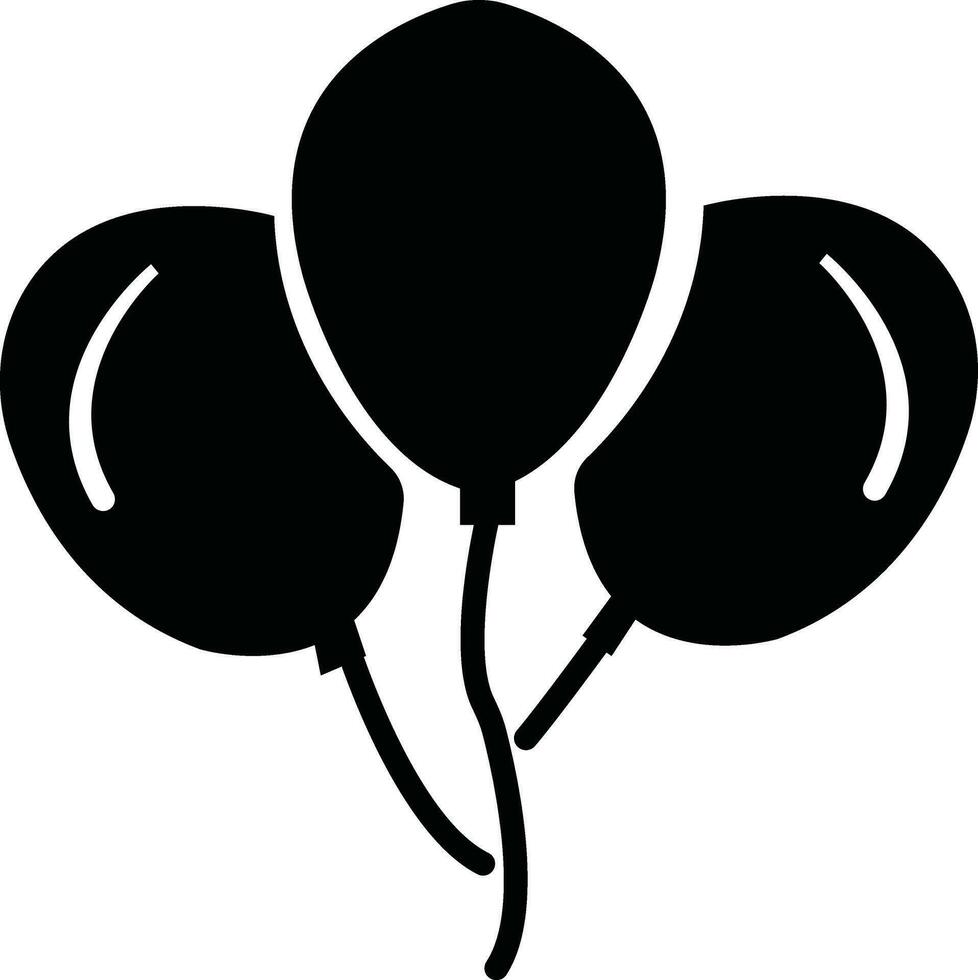 balões ícone conjunto vetor Projeto. festa e celebração linha ícone Projeto