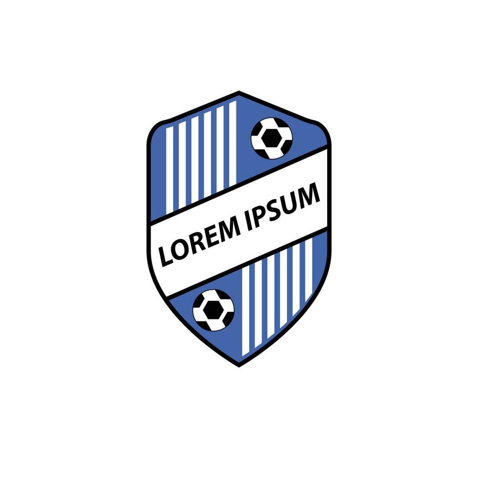 futebol logotipo com bola elemento, futebol, elegante futebol logotipo. elegante moderno futebol futebol crachá logotipo desenhos, futebol emblema logotipo modelo vetor ilustração