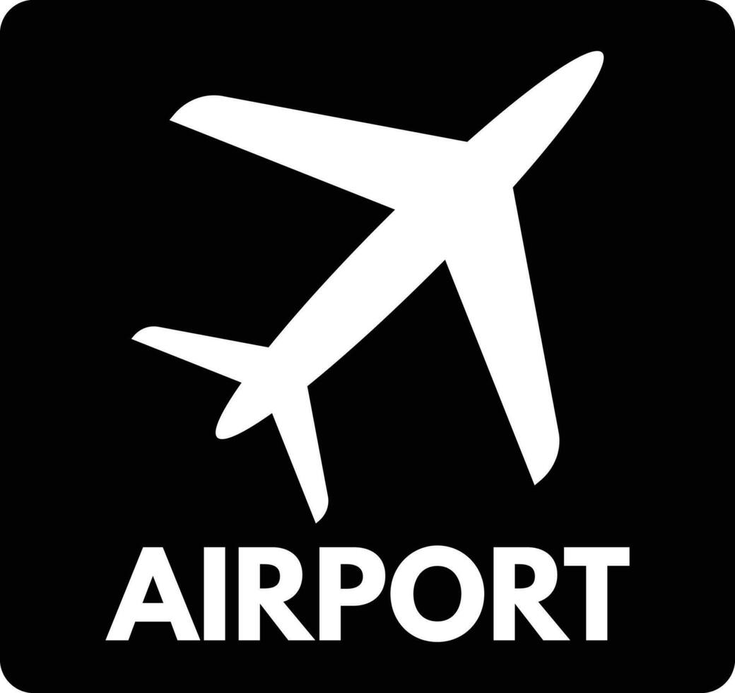 aeroporto ícone vetor isolado em branco fundo