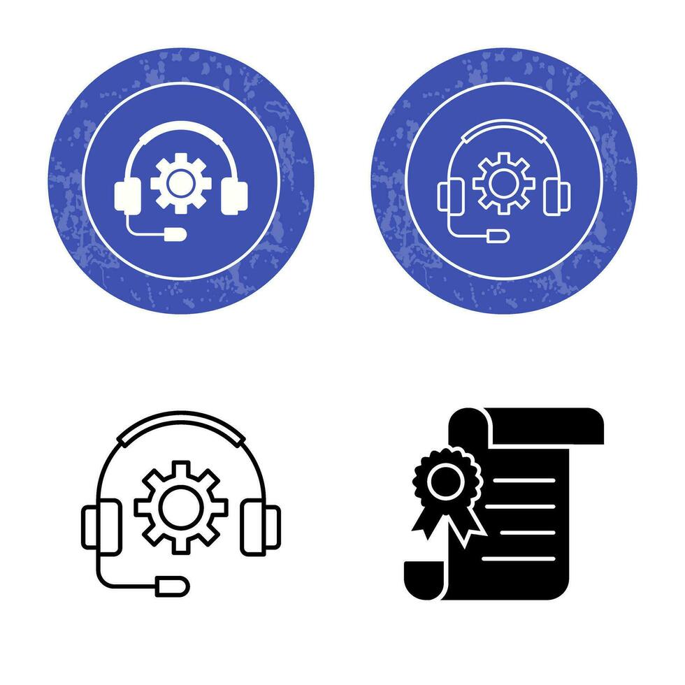 ícone de vetor de suporte ao cliente