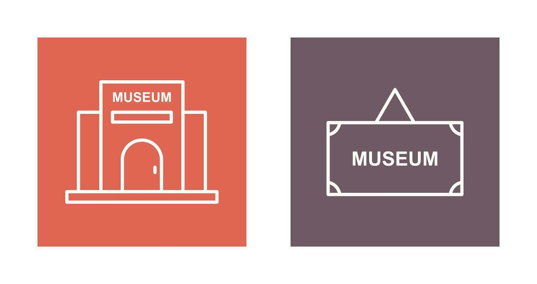museu construção e museu ícone vetor