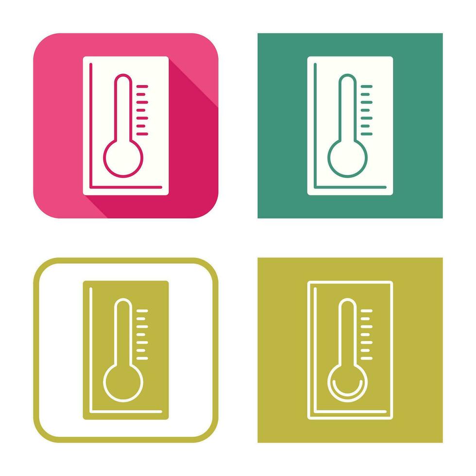 ícone de vetor de termômetro