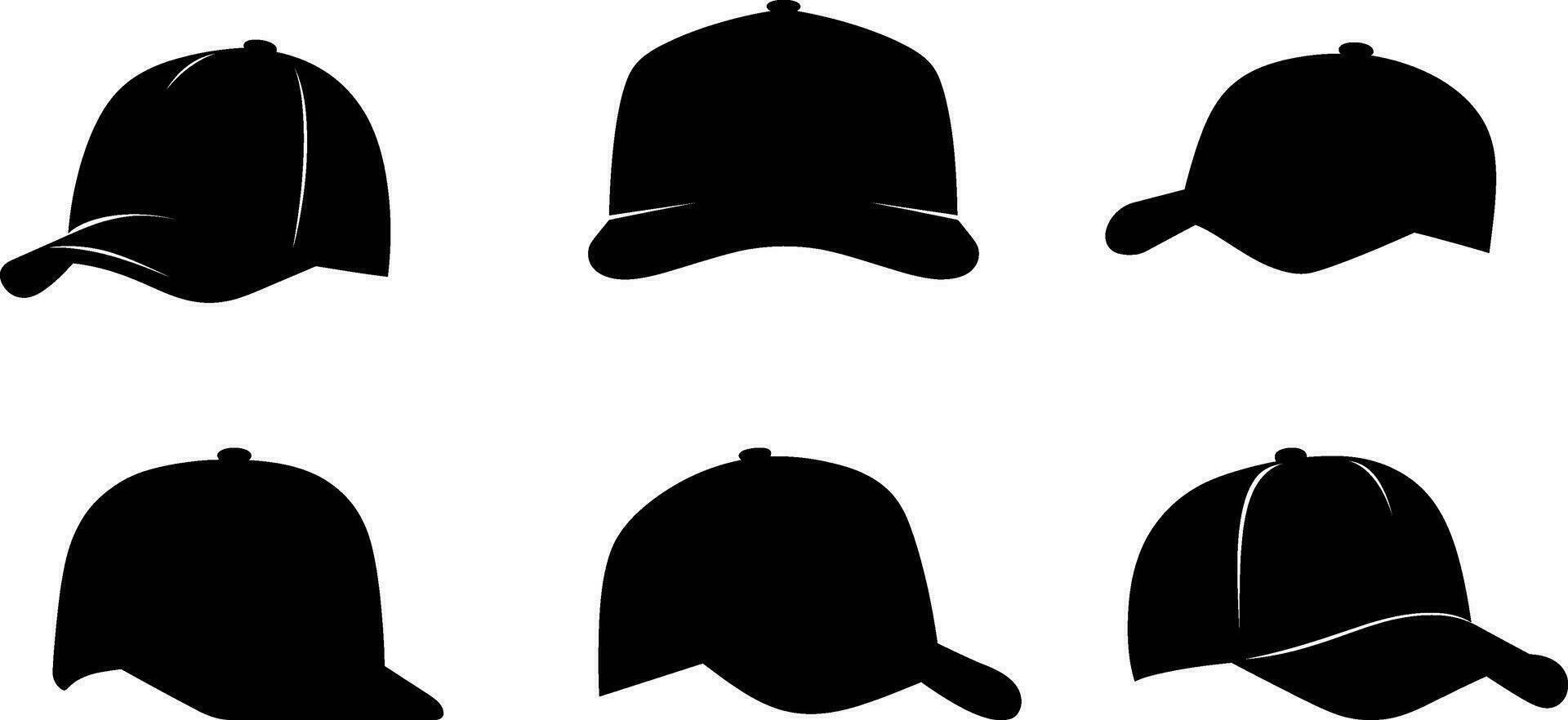 Customizável boné modelos Projeto seu próprio único chapéus com facilidade vetor