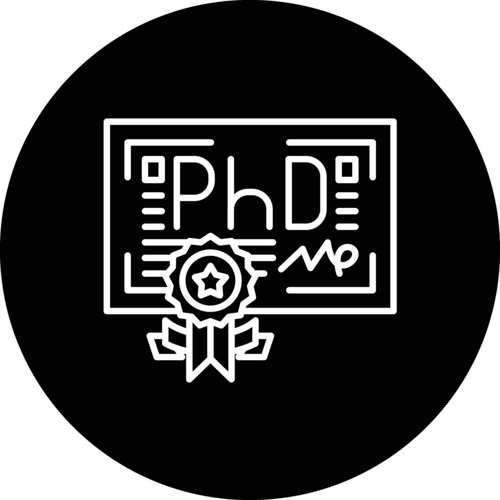 phd vetor ícone