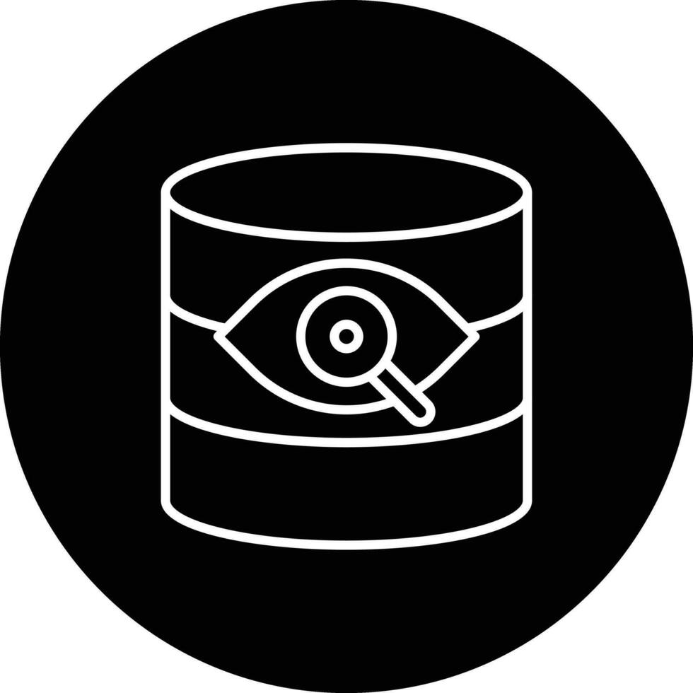 base de dados visão vetor ícone