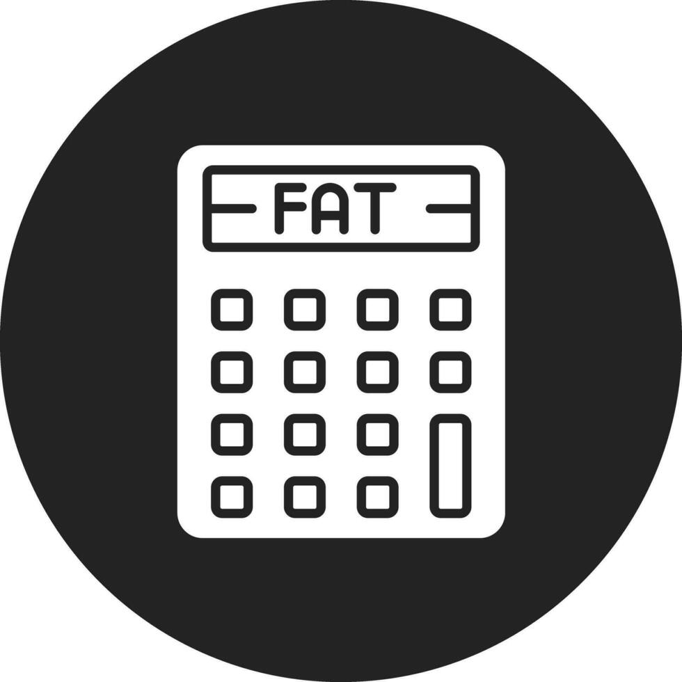 corpo gordo calculadora vetor ícone