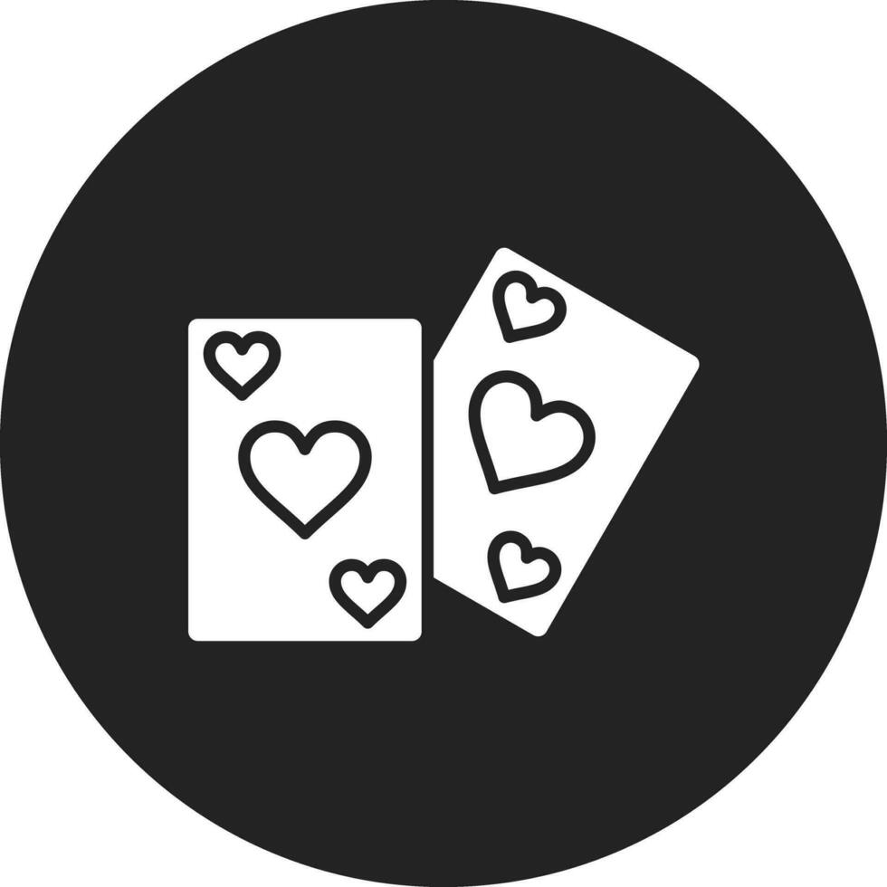 ícone de vetor de cartas de jogar