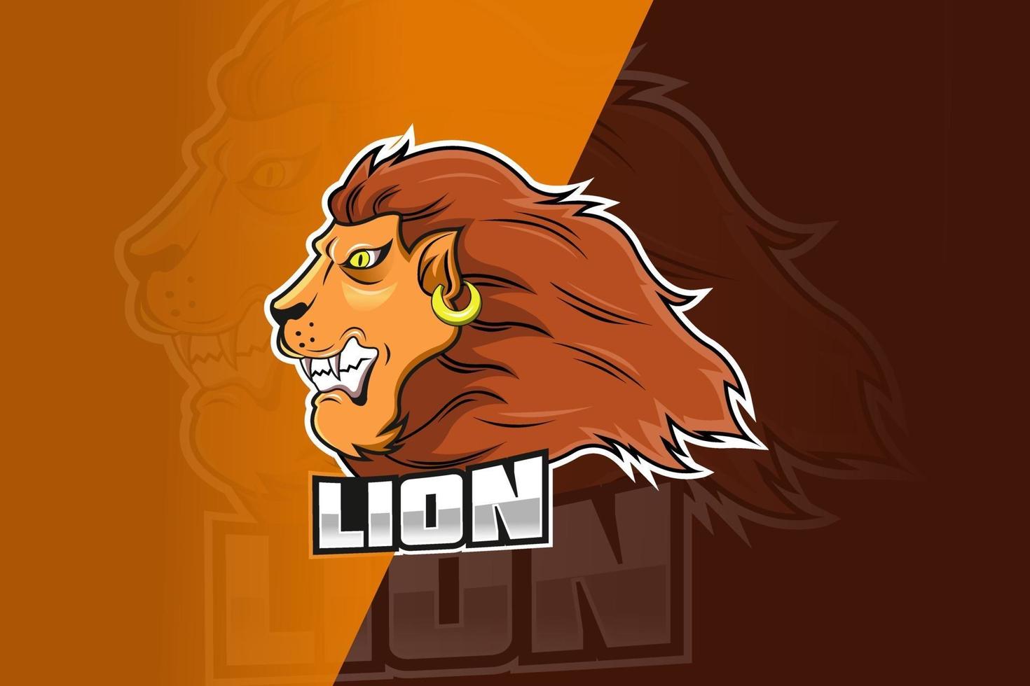 logotipo do lion e sport vetor