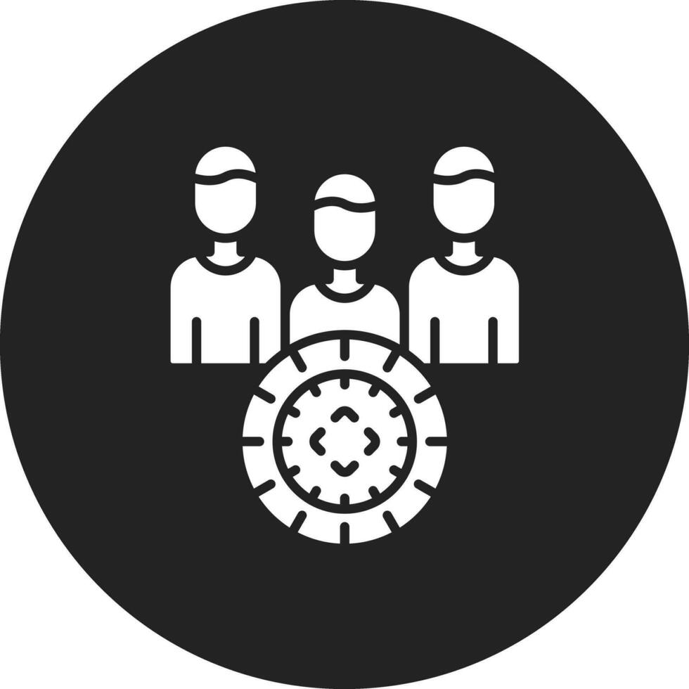 ícone de vetor de grupo de foco