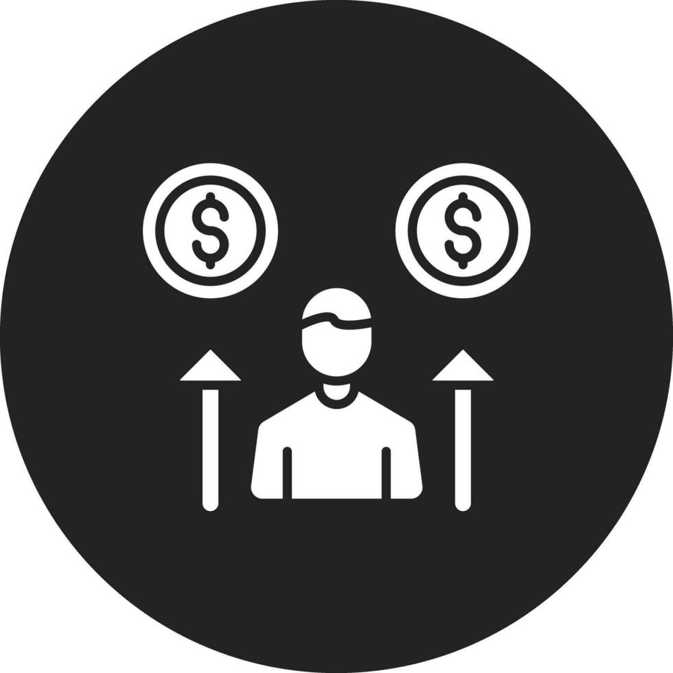 ícone de vetor de ganhar dinheiro