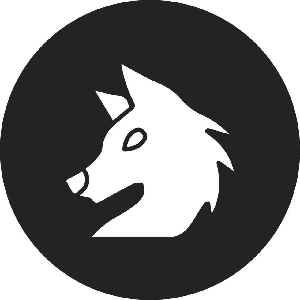 ícone de vetor de lobo