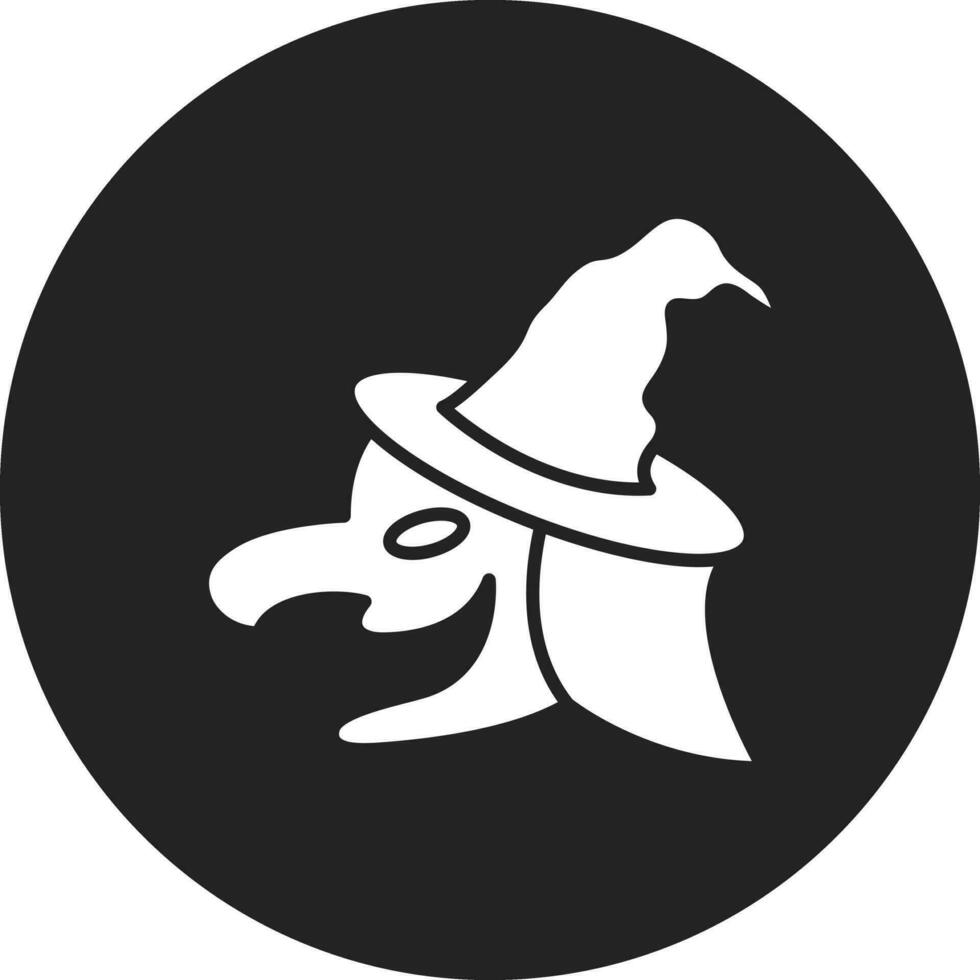 ícone de vetor de bruxa