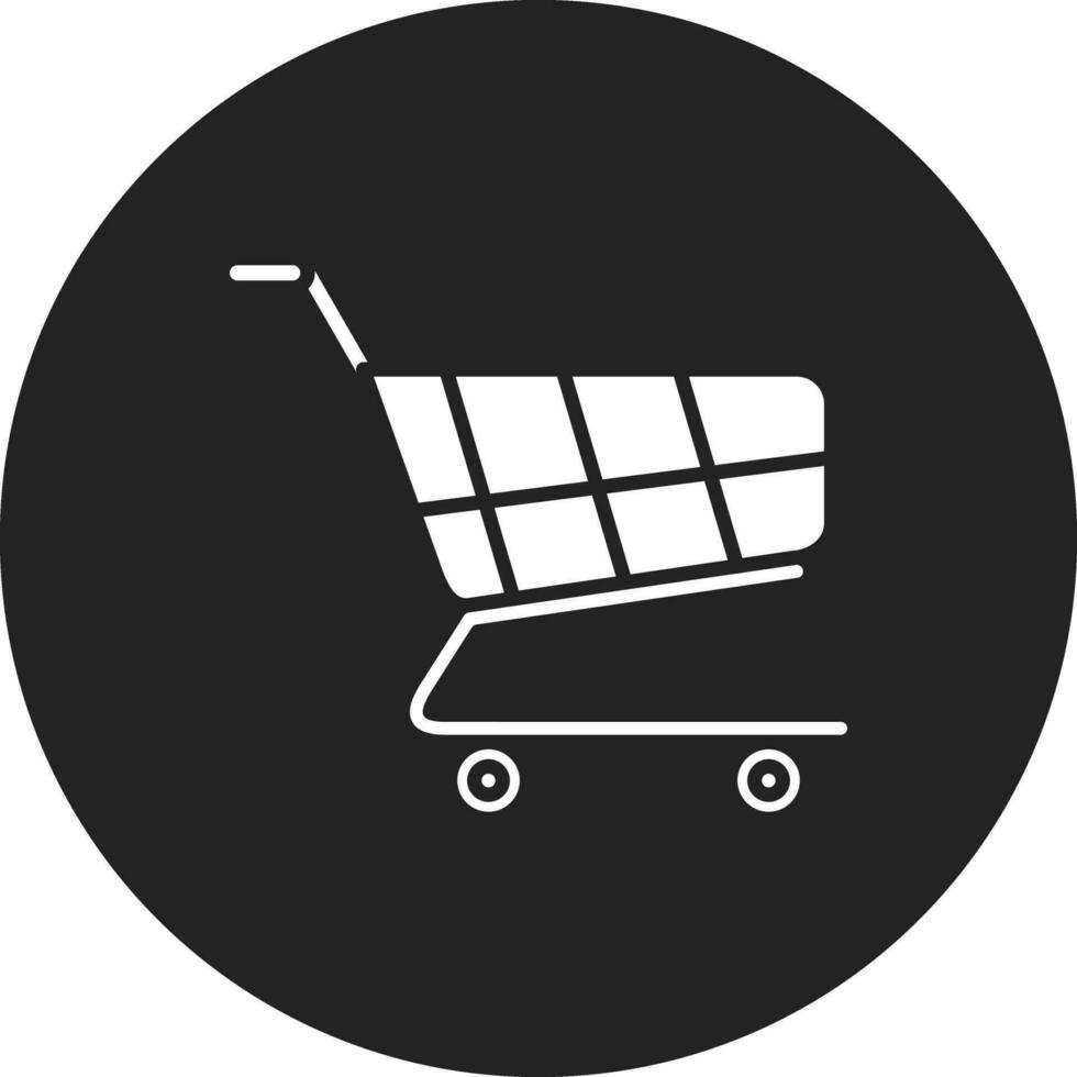 ícone de vetor de carrinho de compras