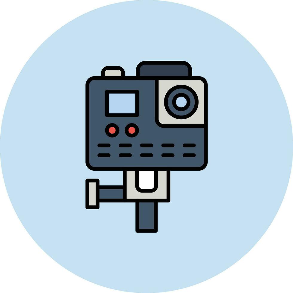 ícone de vetor de câmera de ação