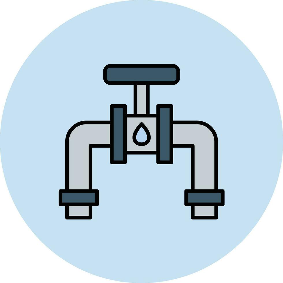 ícone de vetor de cano de água