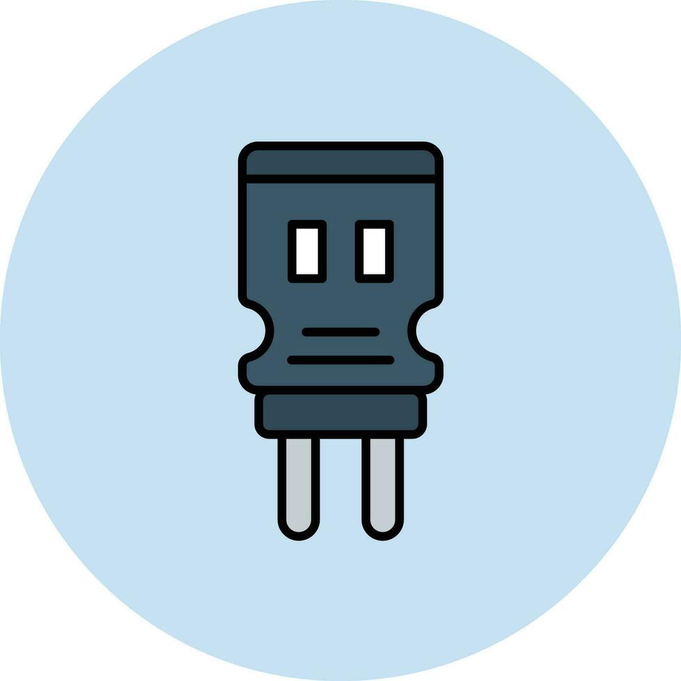 ícone de vetor de capacitor