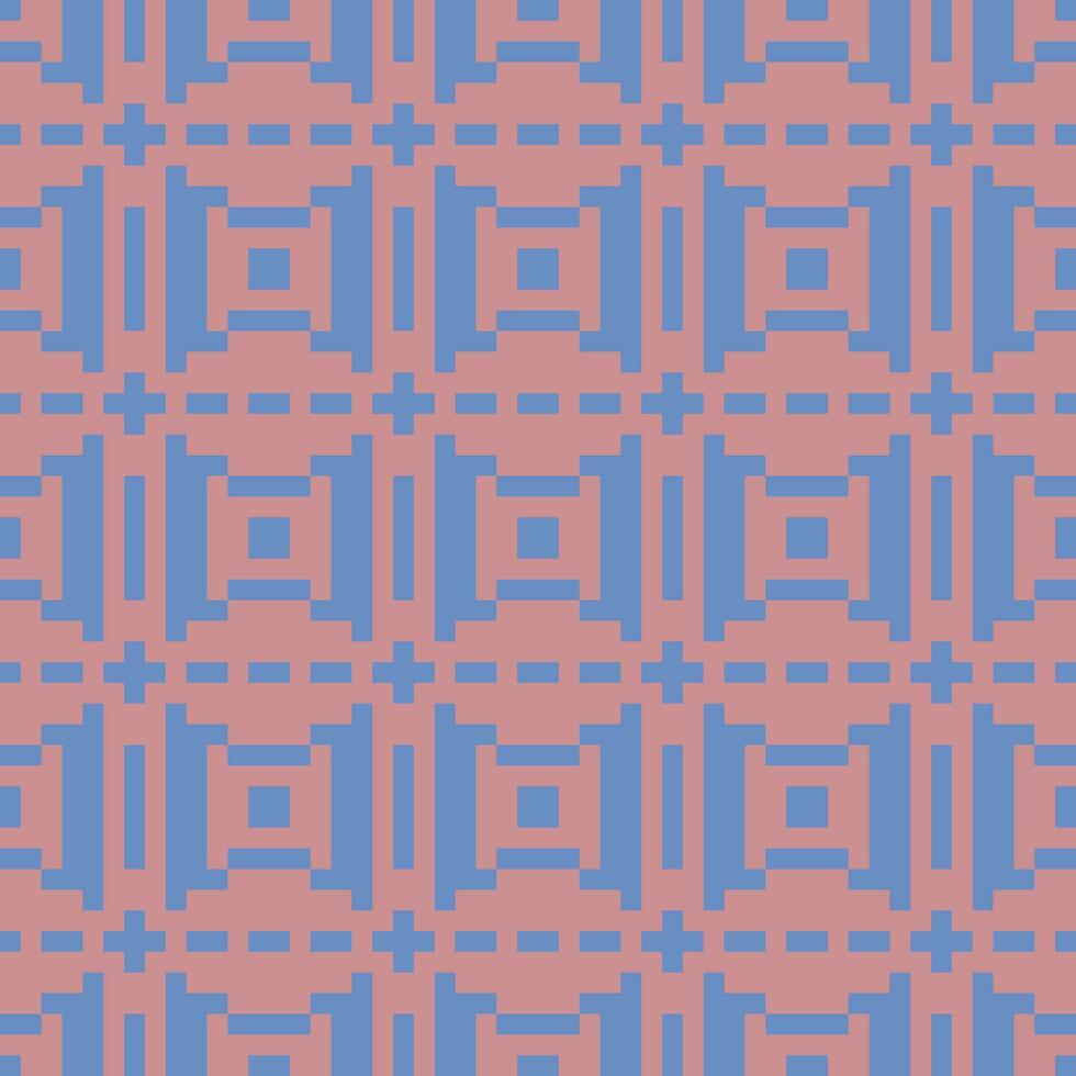 uma pixelizada padronizar com quadrados e retângulos vetor