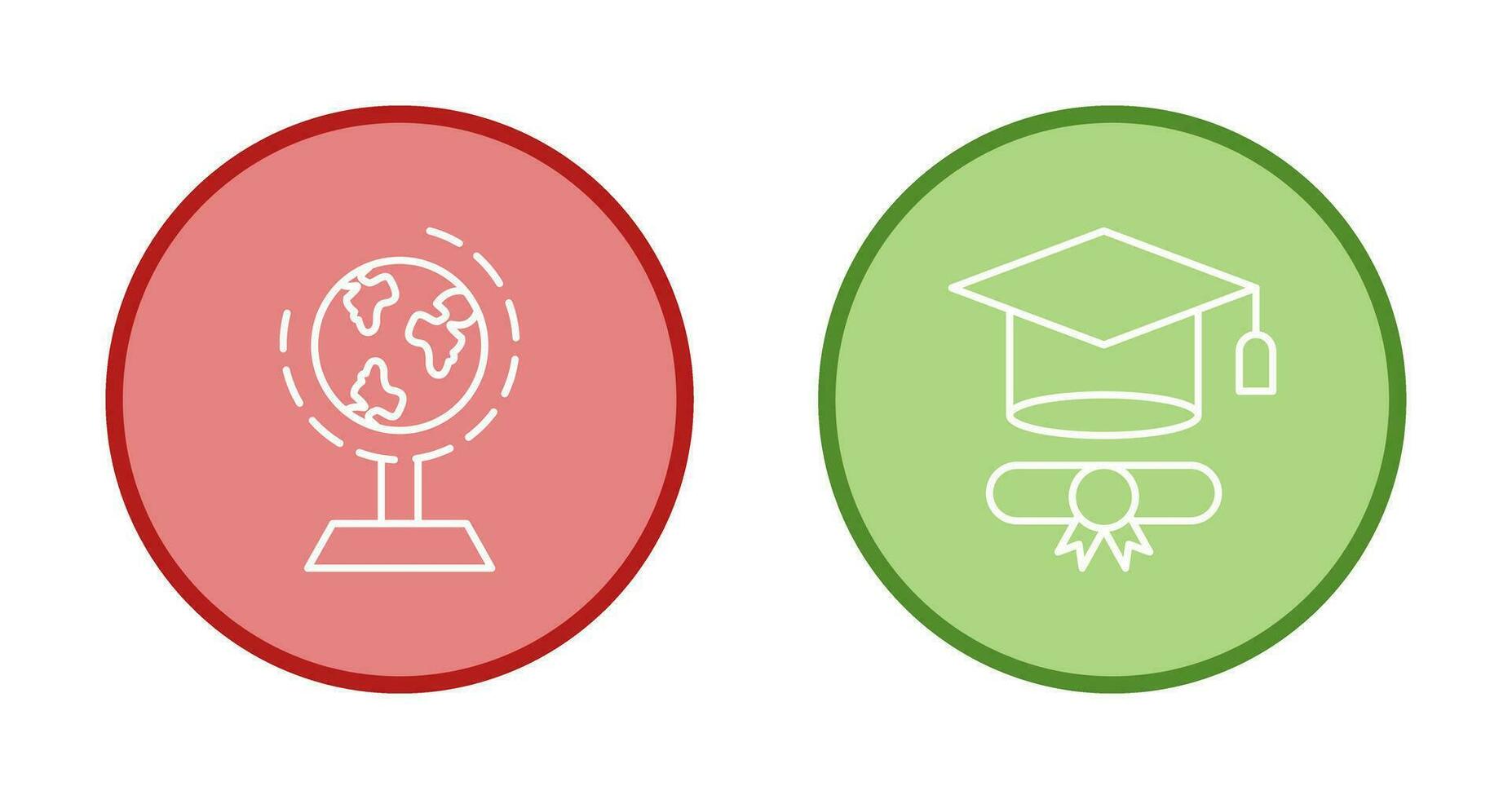 geografia e graduação ícone vetor