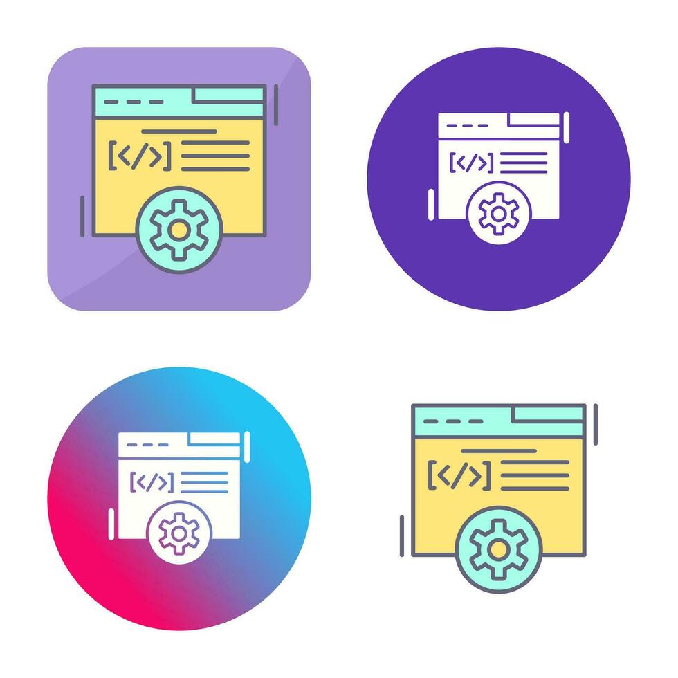 ícone de vetor de desenvolvimento web