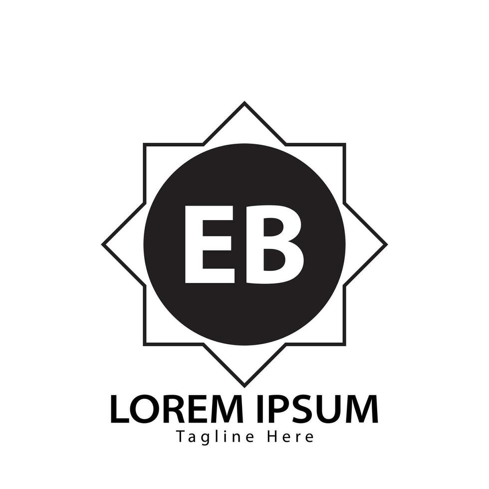 carta eb logotipo. e b. eb logotipo Projeto vetor ilustração para criativo empresa, negócios, indústria. pró vetor