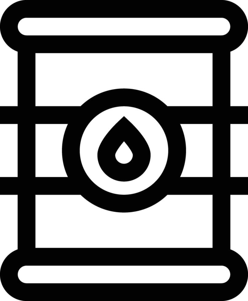ilustração de design de ícone de vetor de barril de petróleo