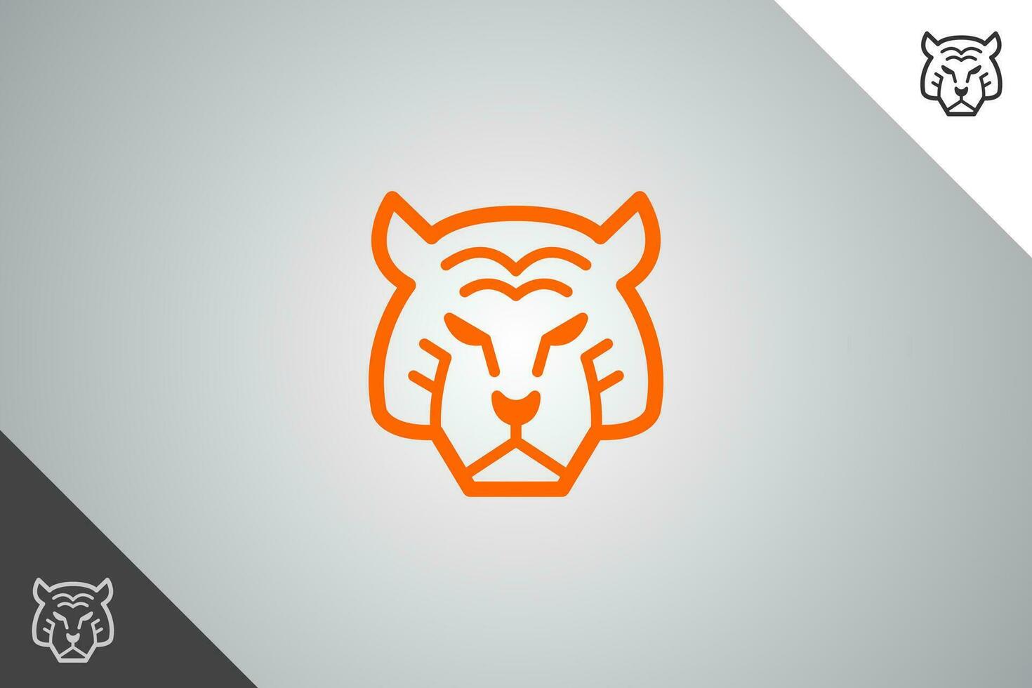 tigre moderno logótipo e símbolo. perfeito logotipo para o negócio relacionado para animal, animal e veterinário. isolado em fundo. vetor eps 10.