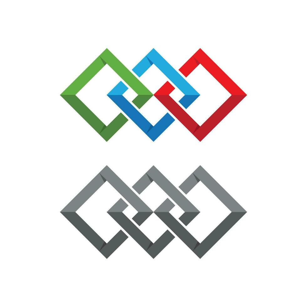 logotipo de vetor de unidade abstrata corporativa de negócios