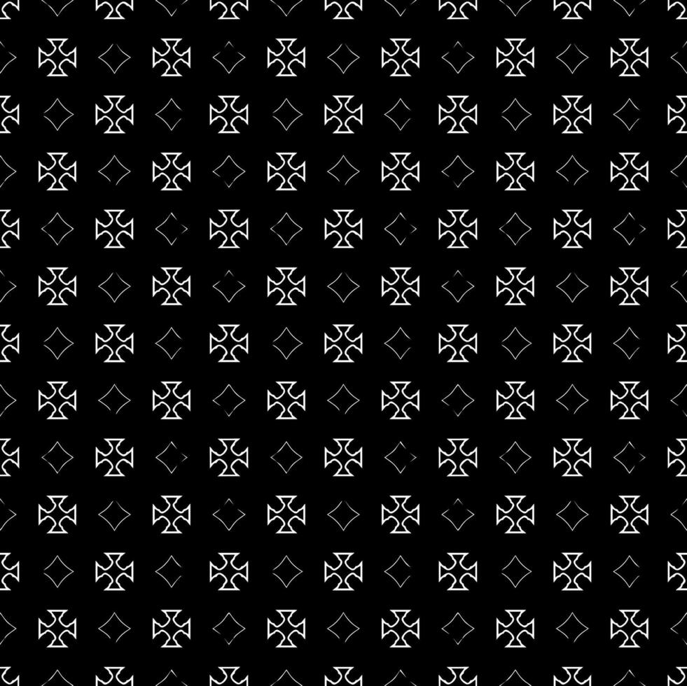 textura padrão sem costura preto e branco. design gráfico ornamental em tons de cinza. ornamentos em mosaico. modelo de padrão. vetor