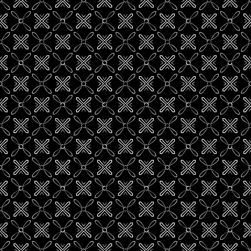 textura padrão sem costura preto e branco. design gráfico ornamental em tons de cinza. ornamentos em mosaico. modelo de padrão. vetor