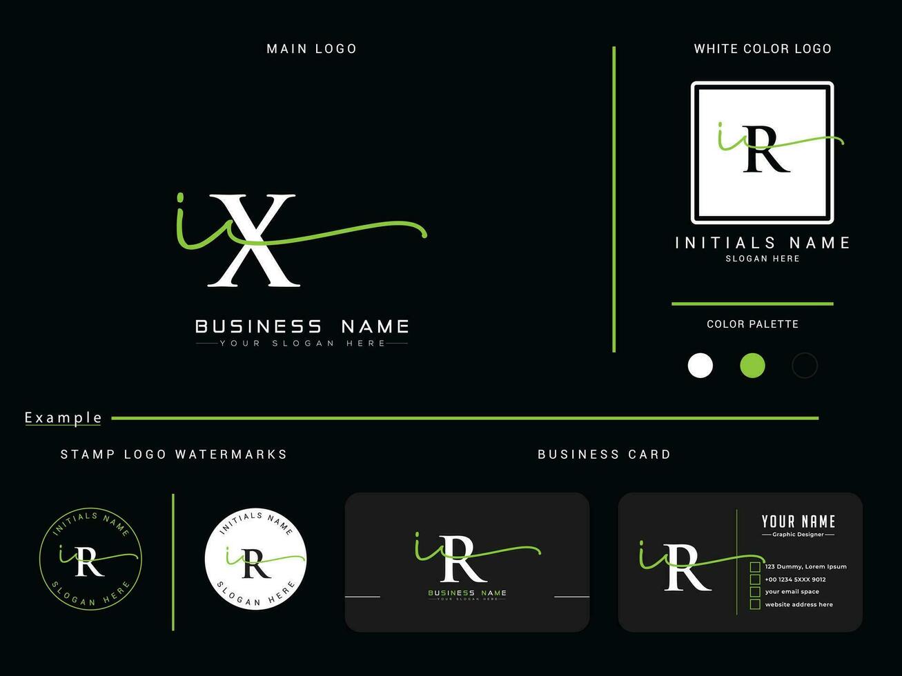 luxo ix moda logotipo, moderno ix assinatura carta logotipo ícone vetor