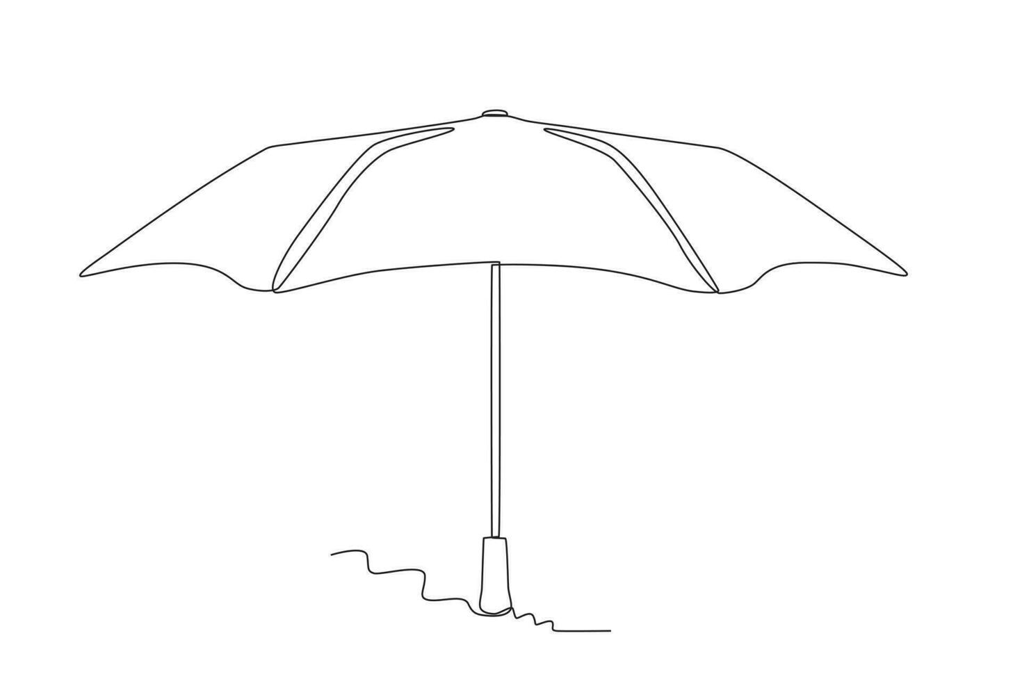 uma escancarado guarda-chuva vetor