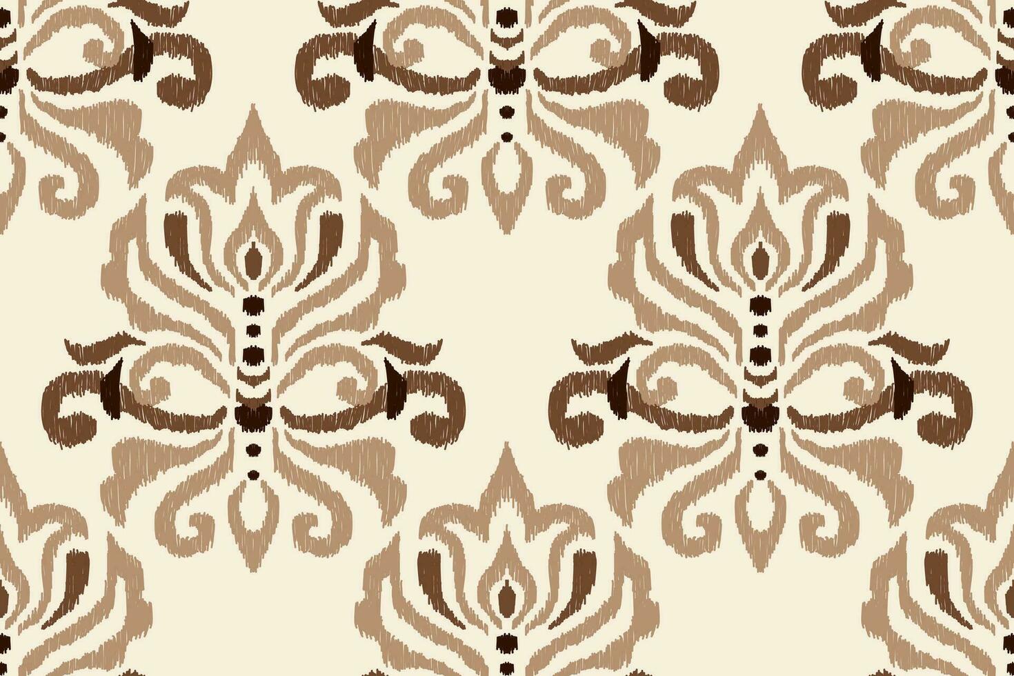 ikat floral paisley bordado em branco plano de fundo.ikat étnico oriental desatado padronizar tradicional.asteca estilo abstrato vetor ilustração.design para textura,tecido,vestuário,embrulho,decoração.